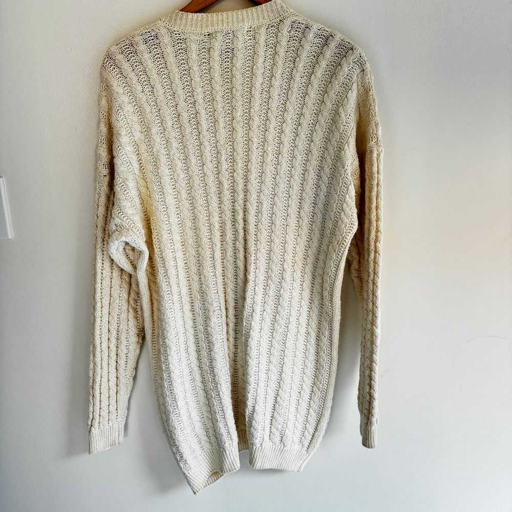 Vintage University of Alabama Cable Knit Cardigan Sweater Women's Size Large - Picture 5 of 7